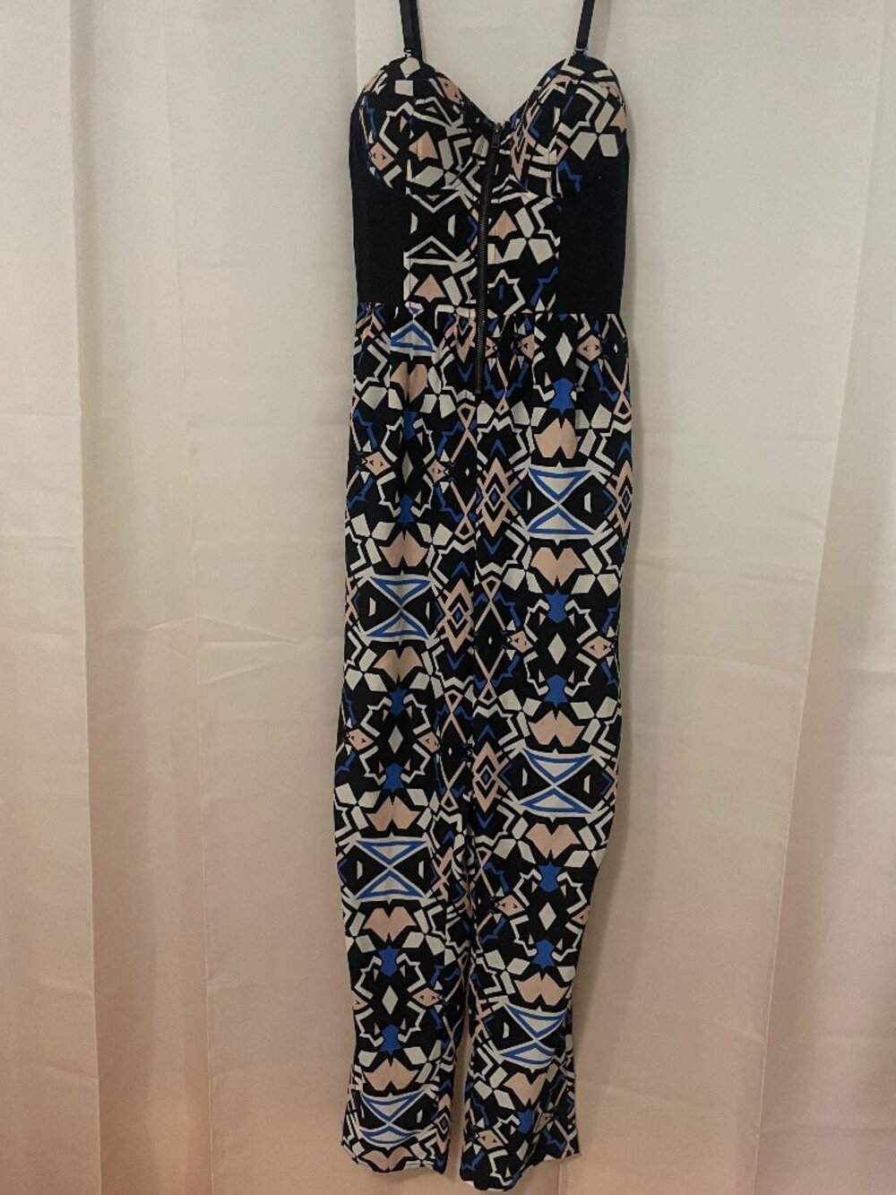 Fire Los Angeles Patterned Sleeveless Jumpsuit Size M